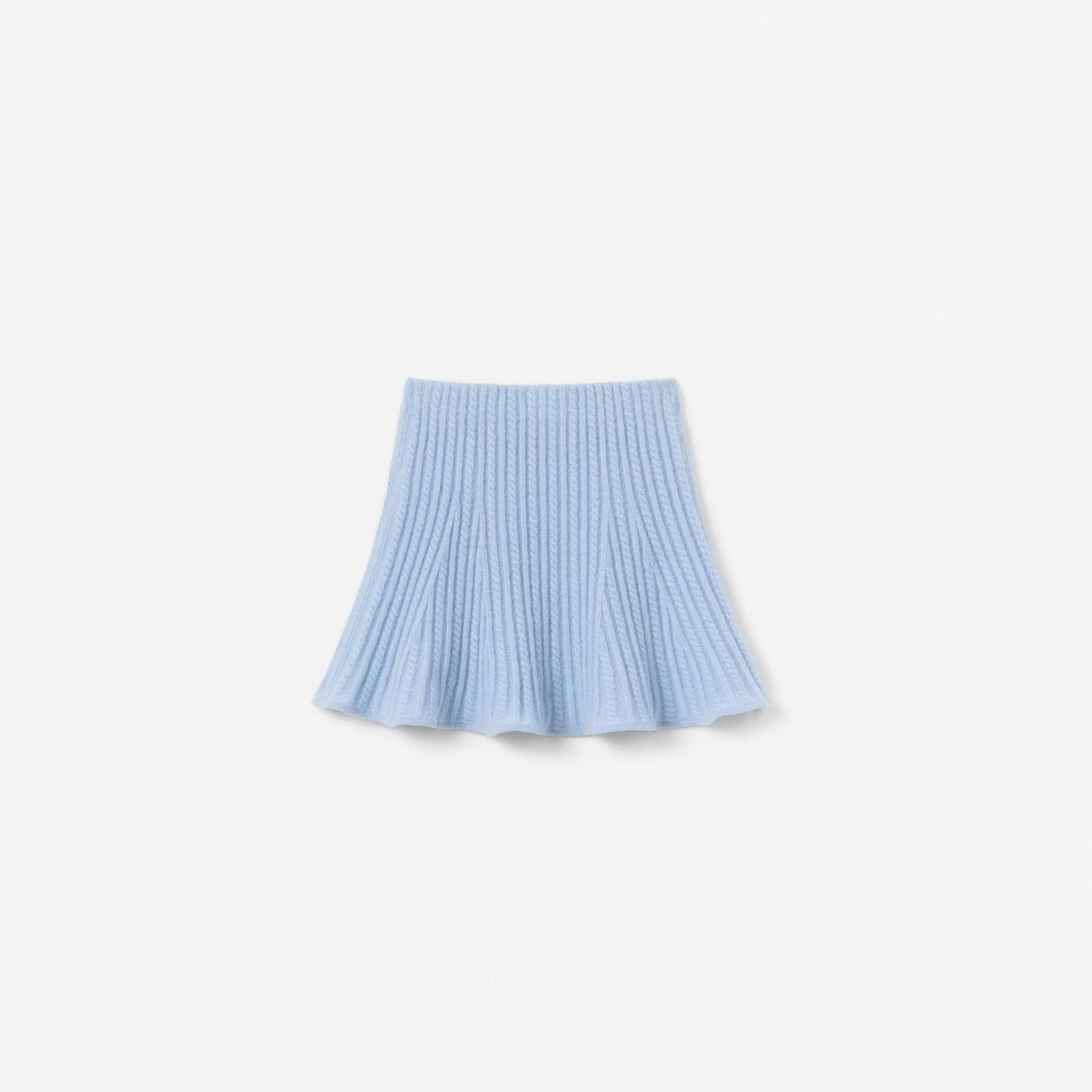 Blue Cable Knit Skirt - Image 2